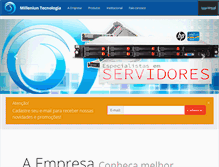 Tablet Screenshot of milleniuntecnologia.com